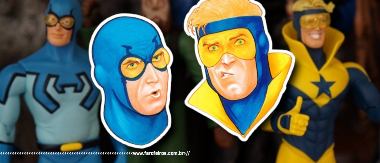 Comprei bonecos do Besouro Azul e do Gladiador Dourado - blogFAROFEIROS