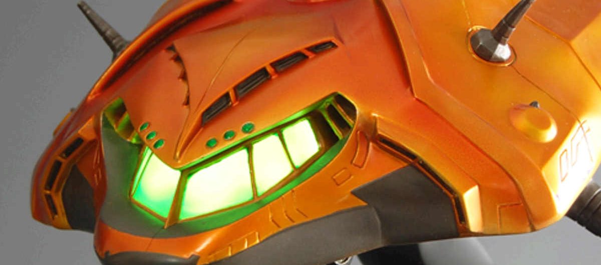 Estátua da nave de Metroid Prime - Samus Aran