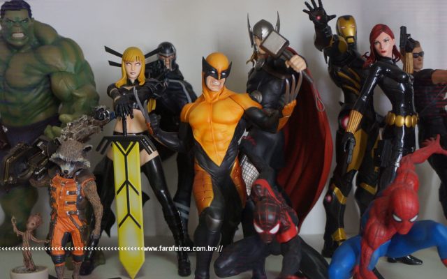Minha Coleção - 2021 - Blog Farofeiros - Bonecos ArtFX Marvel Kotobukyia - 07