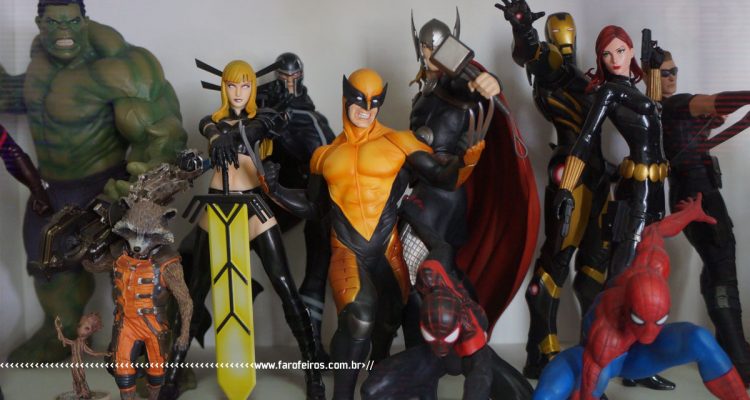 Minha Coleção - 2021 - Blog Farofeiros - Bonecos ArtFX Marvel Kotobukyia - 07