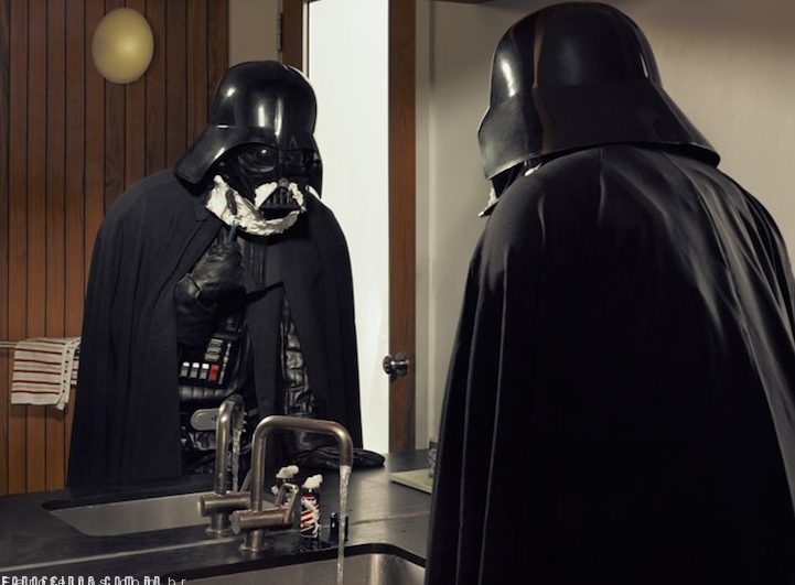 Darth Vader se barbeando - Star Wars - Blog Farofeiros