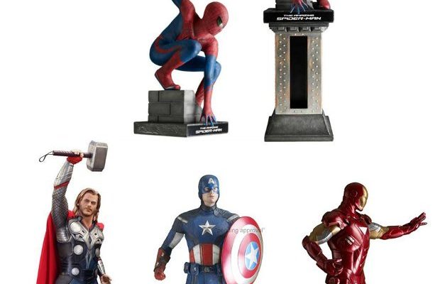 Aparelho de DVD no formato dos heróis Marvel e em tamanho real
