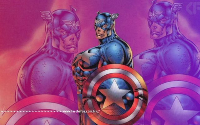 Capitão América peitudo de Rob Liefeld - www.farofeiros.com.br
