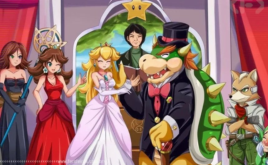 Casou com a Princesa - Bowser - Super Mario - Princesa Peach - Blog Farofeiros