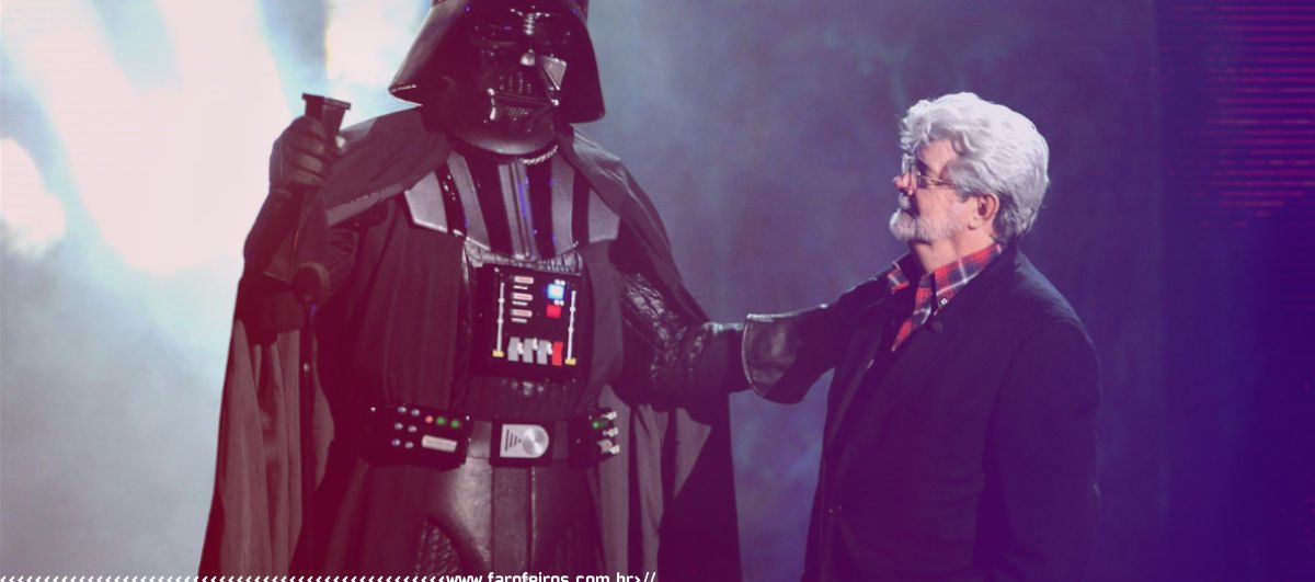 Disney compra LucasFilm e promete Star Wars - Episode VII para 2015 - Darth Vader e George Lucas - Blog Farofeiros