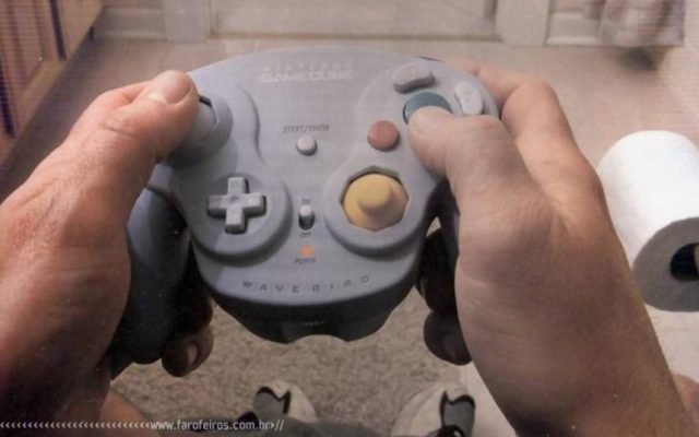 Propaganda do controle sem fio do Game Cube - Wavebird - Blog Farofeiros