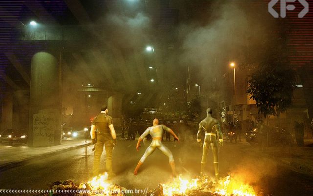Super heróis nos protestos no Brasil - Blog Farofeiros