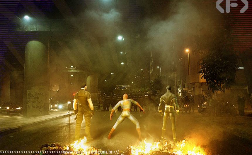Super heróis nos protestos no Brasil - Blog Farofeiros