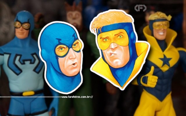 Comprei bonecos do Besouro Azul e do Gladiador Dourado - blogFAROFEIROS