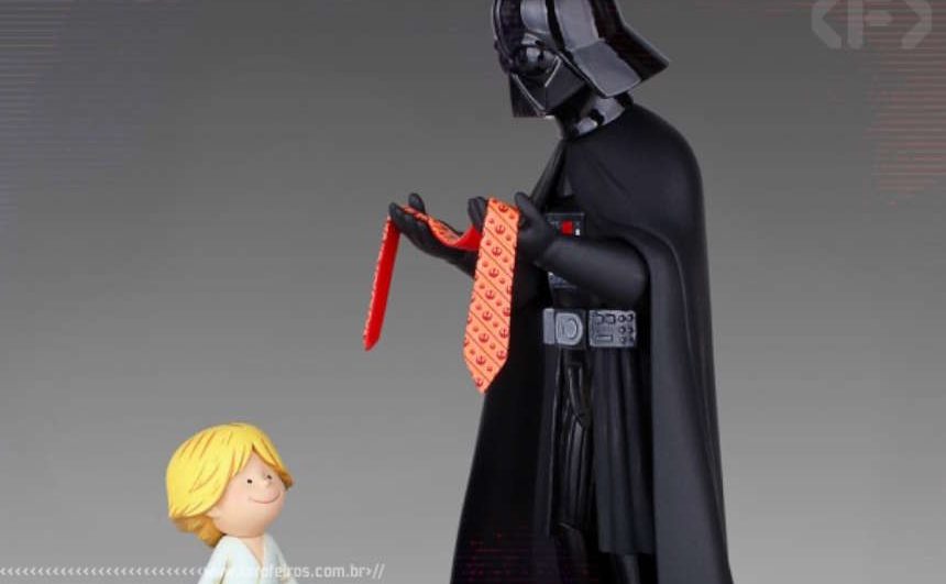Darth Vader e seus filhos pela Gentle Giant - Blog Farofeiros