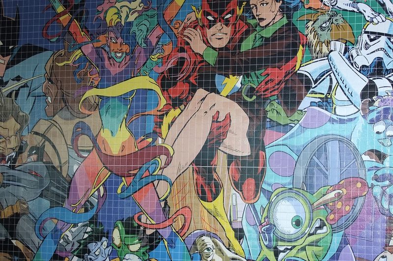 Marvel e DC em mural em Lisboa - Parque das Nações - Mural - Portugal - Blog Farofeiros