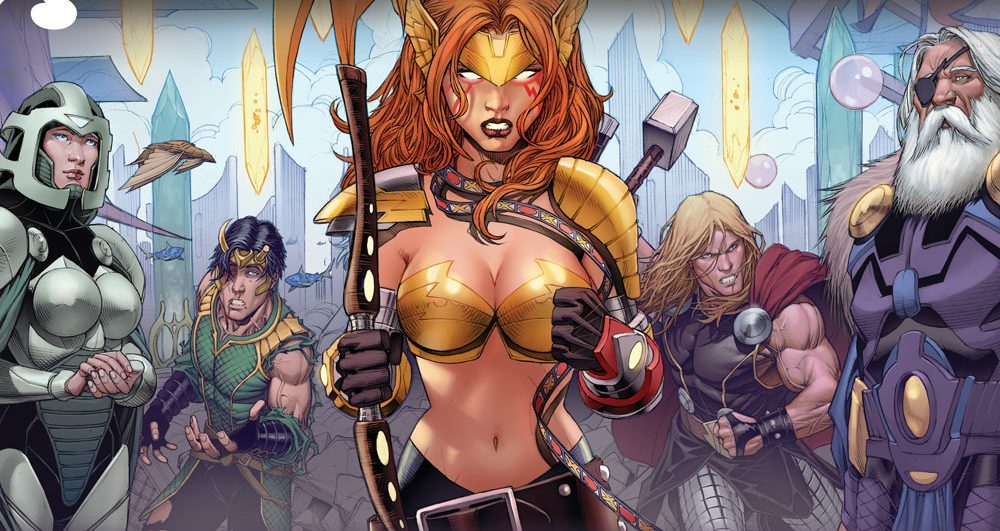 A irmã do Thor e do Loki é a Angela - BLOG FAROFEIROS - Pecado Original - Marvel Comics