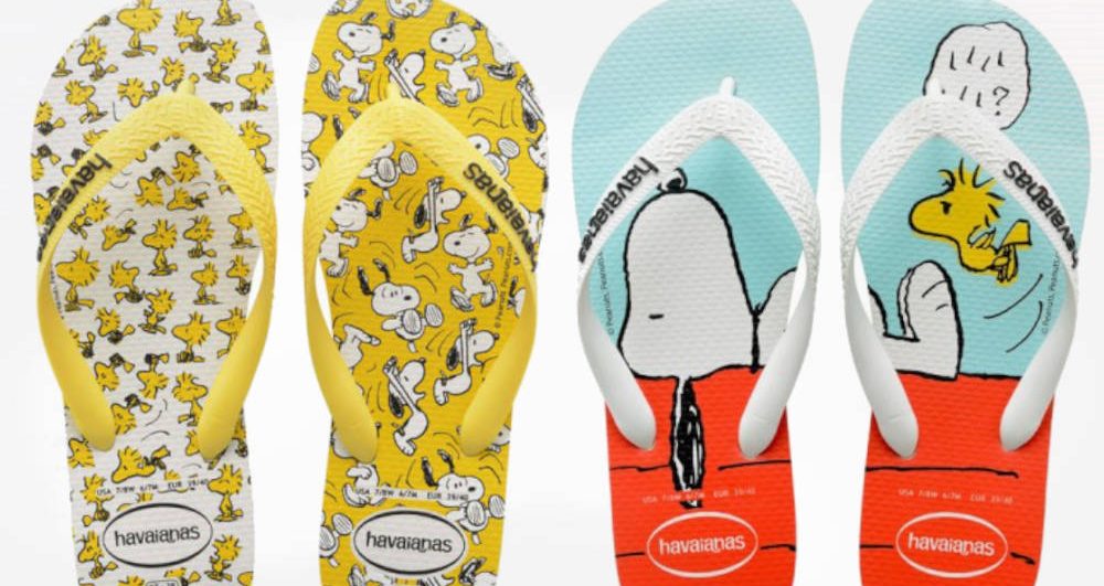 Chinelo do Snoopy e Charlie Brown - Blog Farofeiros