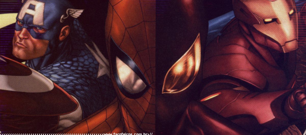 Homem Aranha - Aranha de Ferro - Guerra Civil - Marvel Comics - www.farofeiros.com.br
