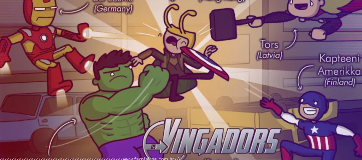 Personagens Marvel em outras línguas - Blog Farofeiros