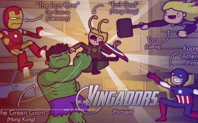 Personagens Marvel em outras línguas - Blog Farofeiros