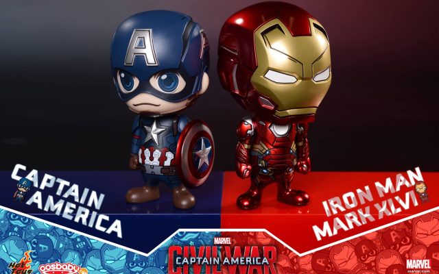 Capitão América: Guerra Civil em versão cosbaby pela Hot Toys