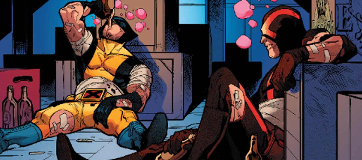 Acho que eu bebi - Wolverine e Ciclope