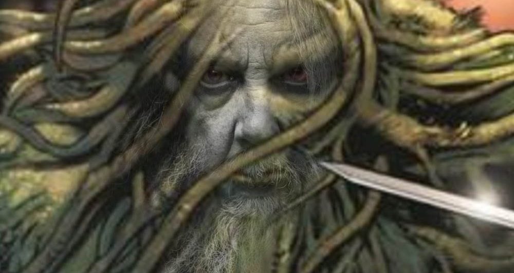 Monstro do Pântano com a cara do Alan Moore