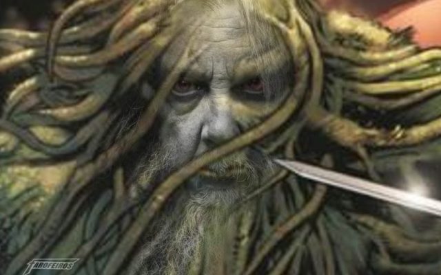 Monstro do Pântano com a cara do Alan Moore