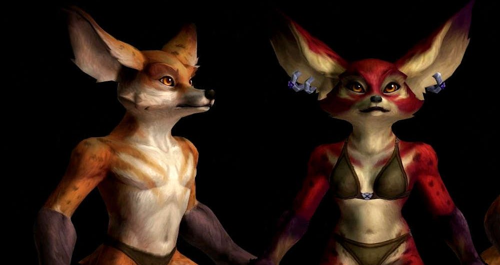 Raposas como raças aliadas em World of Warcraft