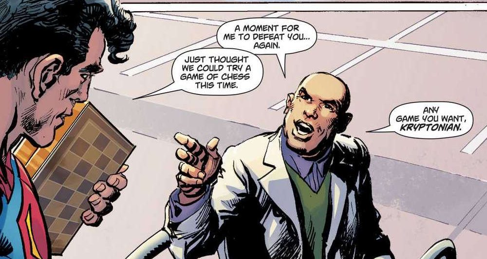 Action Comics #1000 - Superman vs. Lex Luthor no xadrez
