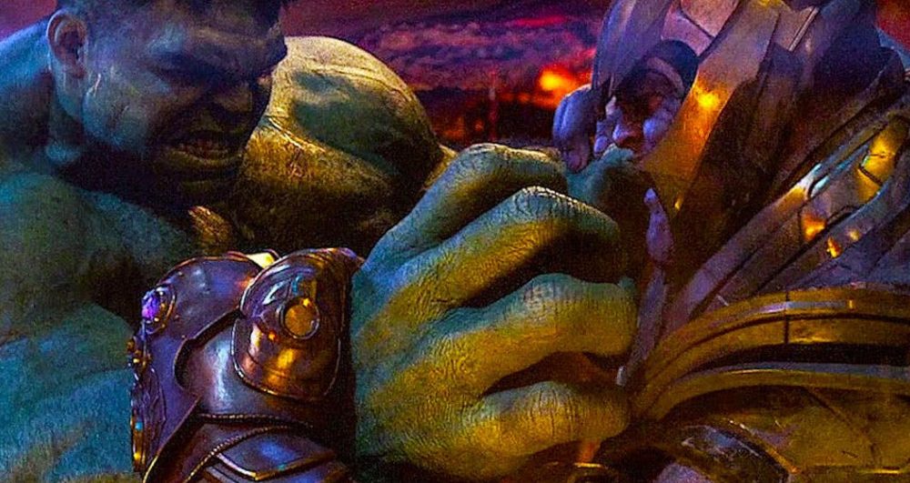 Thanos usou a Jóia da Força contra Hulk - Vingadores - Guerra Infinita - Blog Farofeiros