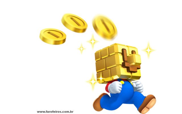 O problema é o dinheiro - Super Mario - Cabeça de bloco - Blog Farofeiros