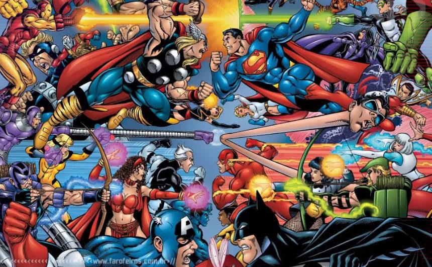 Novo Marvel Versus DC - Vingadores - Liga da Justiça - Blog Farofeiros