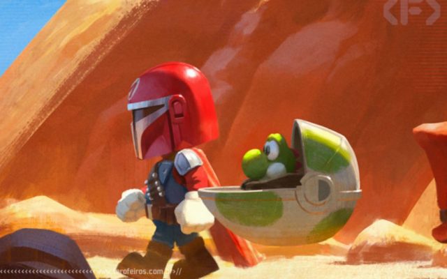 Mariolorian - Super Mario - Mandalorian - Star Wars - Blog Farofeiros
