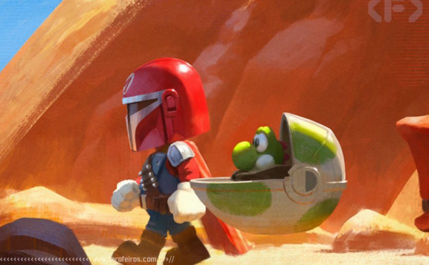 Mariolorian - Super Mario - Mandalorian - Star Wars - Blog Farofeiros