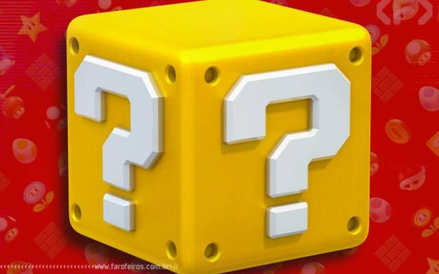 Interrogação do Super Mario - Nintendo - Blog Farofeiros