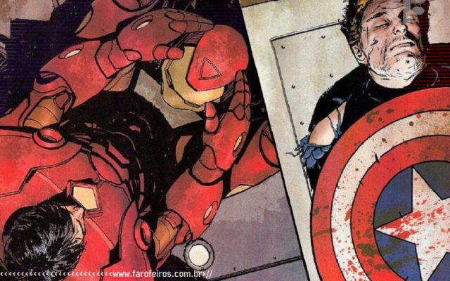 Meus amigos estão caindo - Homem de Ferro - Capitão América - Blog Farofeiros