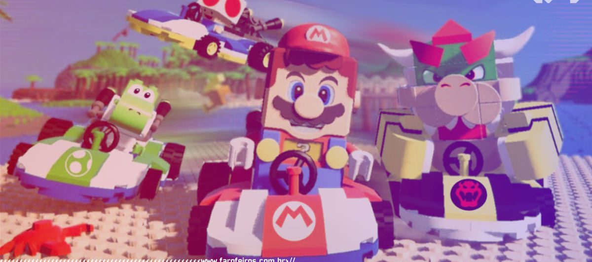 Lego Mario Kart - Super Mario - Blog Farofeiros