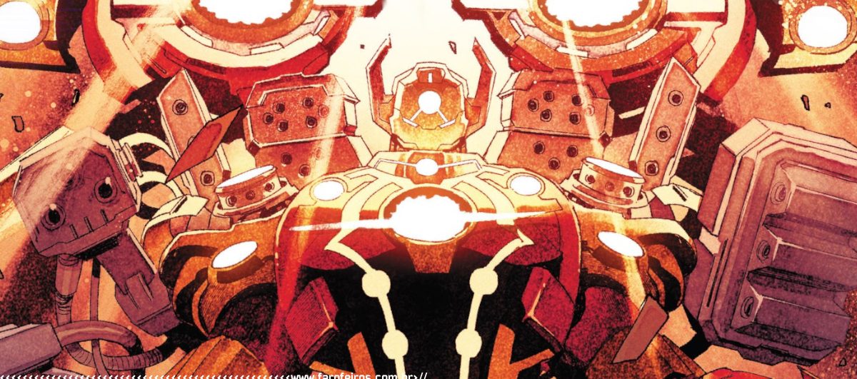 Homem de Ferro Celestial - Robô Gigante - Marvel Comics - Hulk vs Thor - Banner de Guerra - Blog Farofeiros