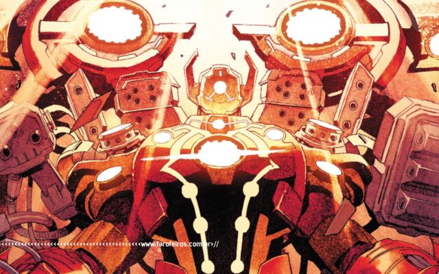 Homem de Ferro Celestial - Robô Gigante - Marvel Comics - Hulk vs Thor - Banner de Guerra - Blog Farofeiros