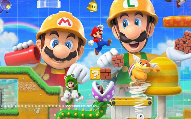 Irmãos à Obra nas Redes Sociais - Thii Gouveia - Super Mario Maker 2 - Blog Farofeiros
