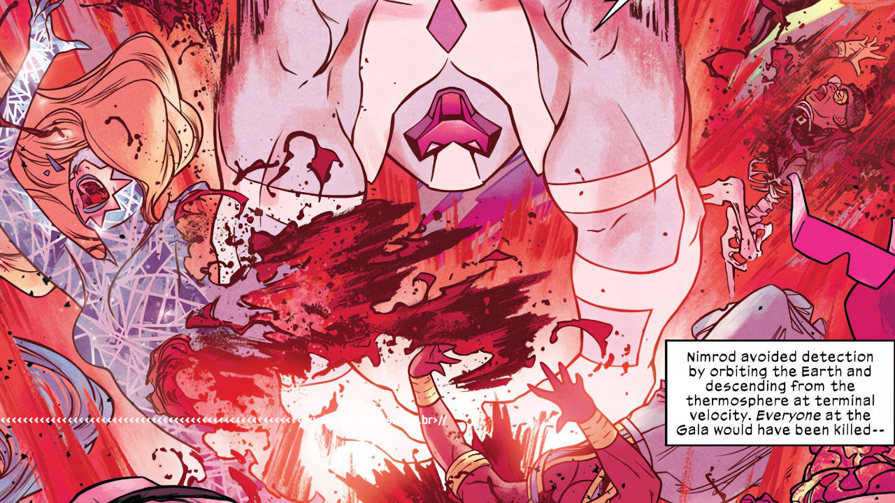 O fim de Krakoa - X-Men - Marvel Comics - Hellfire Gala 2023 #1 - Blog Farofeiros - Nimrod mata os X-Men