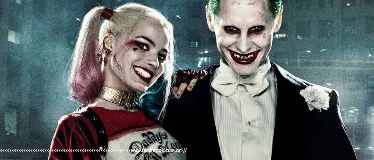 David Ayer e o seu corte de Esquadrão Suicida - Arlequina e Coringa - Margot Robbie e Jared Leto - Blog FAROFEIROS