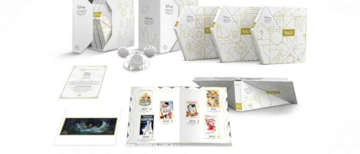 Caixa com 100 blu-rays da Disney - 100 anos da Disney - BLOG FAROFEIROS