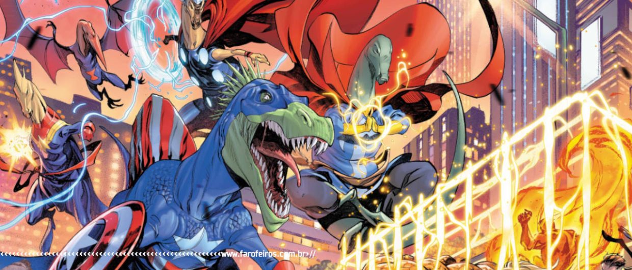 Dinossauros Vingadores - Fantastic Four #22- BLOG FAROFEIROS