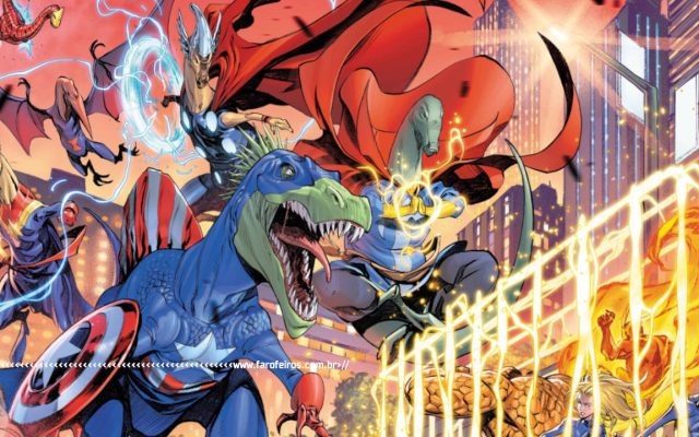 Dinossauros Vingadores - Fantastic Four #22- BLOG FAROFEIROS