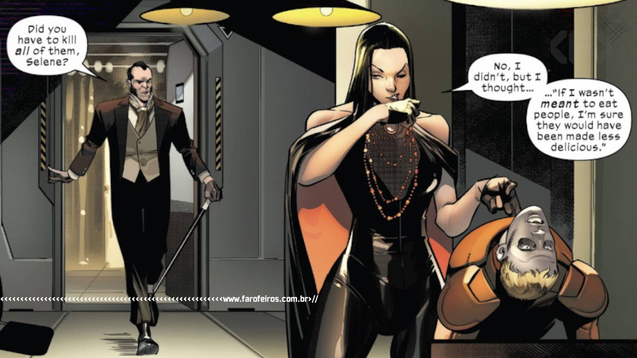 Sebastian Shaw e Selene - Orchis - Immortal X-Men #015 - BLOG FAROFEIROS