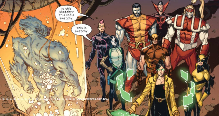 Fera do passado contra o Fera do presente - X-Force #48 - Marvel Comics - 4 - BLOG FAROFEIROS