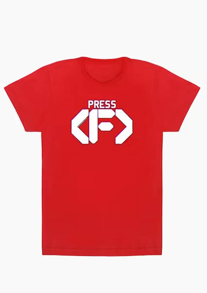 PRESS F - CAMISETA - BLOG FAROFEIROS