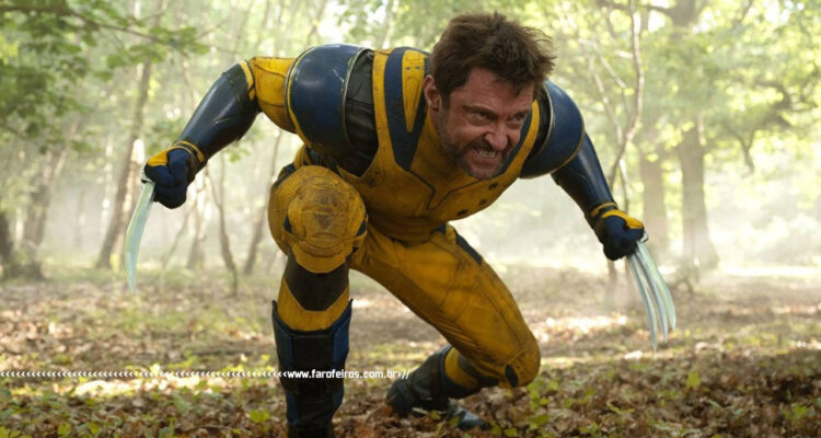 Wolverine com as garras para fora pronto para atacar - Filme Deadpool e Wolverine