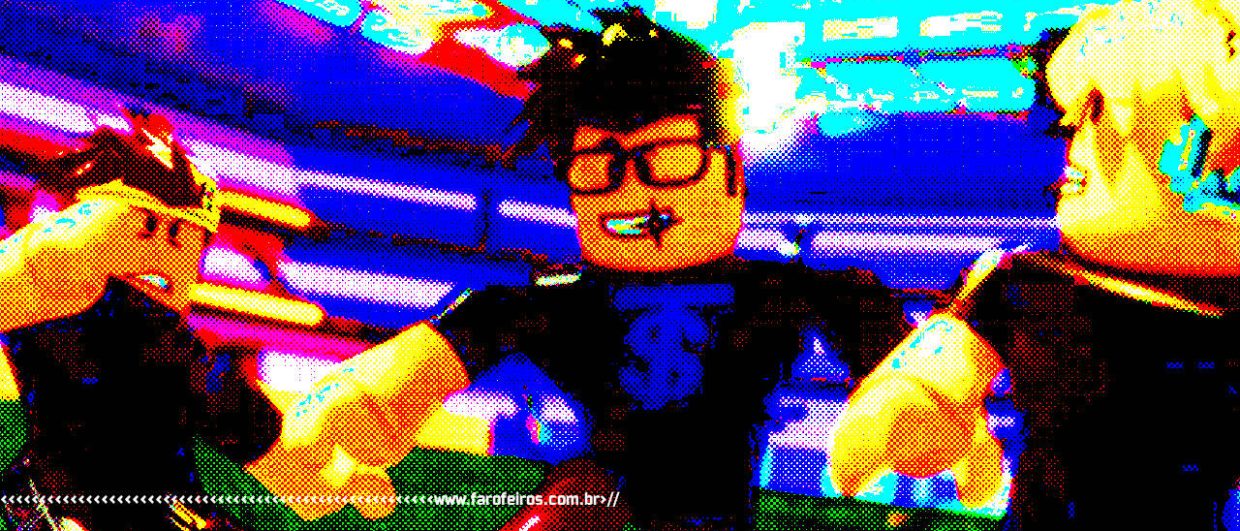 Imagem do jogo Roblox com efeito deep fried - Roblox mentiu para investidores - blog FAROFEIROS