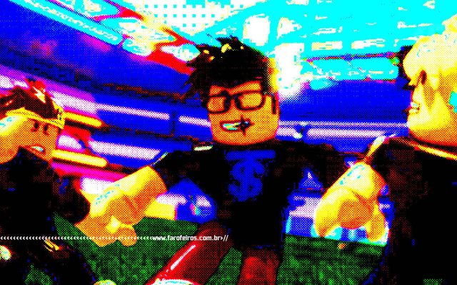 Imagem do jogo Roblox com efeito deep fried - Roblox mentiu para investidores - blog FAROFEIROS