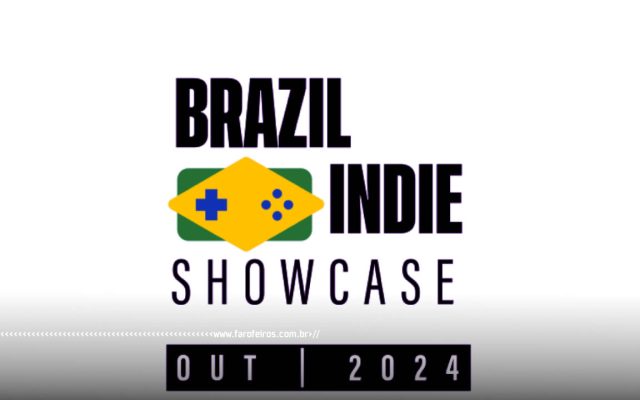 Logo Brazil Indie Showcase - Outubro 2024 - Games - blog FAROFEIROS