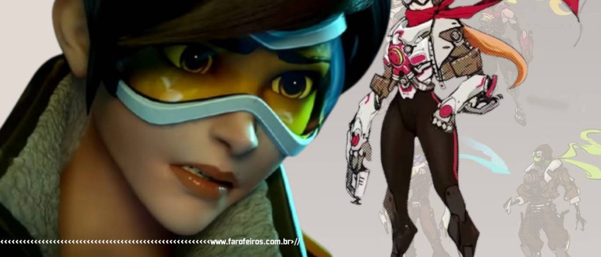 Tracer de Overwatch olhando para arte conceitual - O que é o Project Titan - blog FAROFEIROS